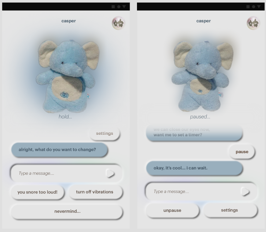 Setting timers and changing settings while breathing